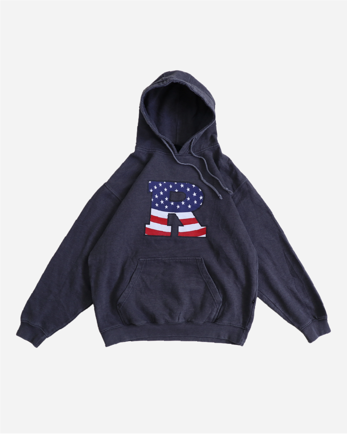 Vintage R USA Hoodie Dark Grey UNMARKET