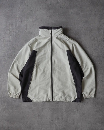 Vintage Two Panel Windbreaker Cream Dark Grey UNMARKET