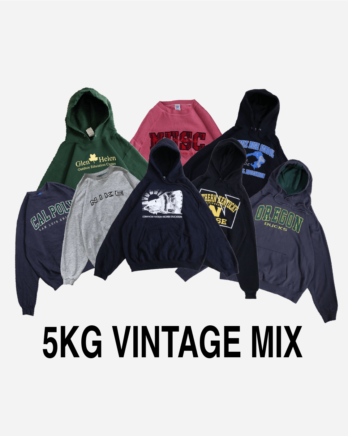 5kg vintage kilo mix - t-shirt, sweatshirts, hoodies, pants and more vintage clothing