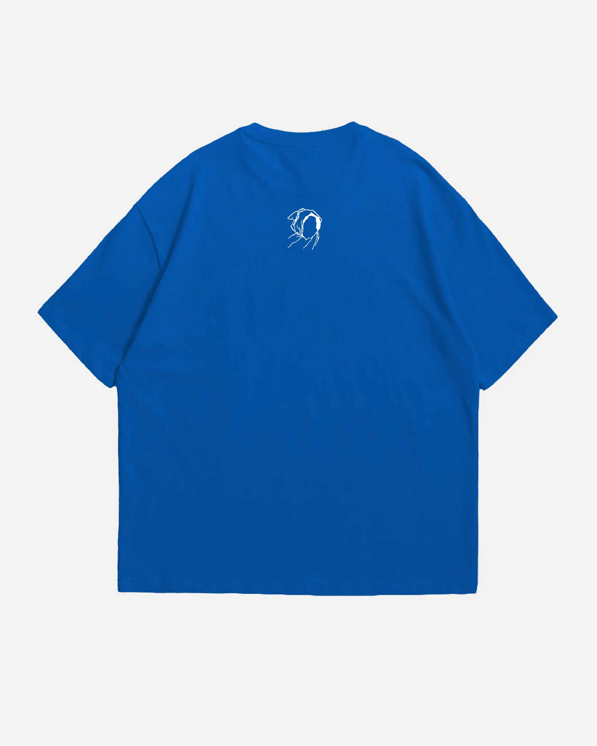 COBALT BLUE CASSO HEAVYWEIGHT BOX FIT TSHIRT - UNMARKET