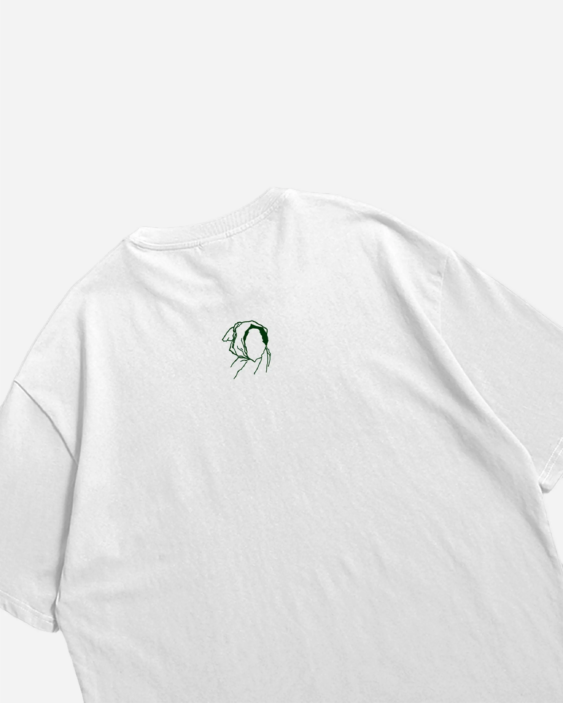 GREEN CASSO HEAVYWEIGHT BOX FIT TSHIRT - UNMARKET