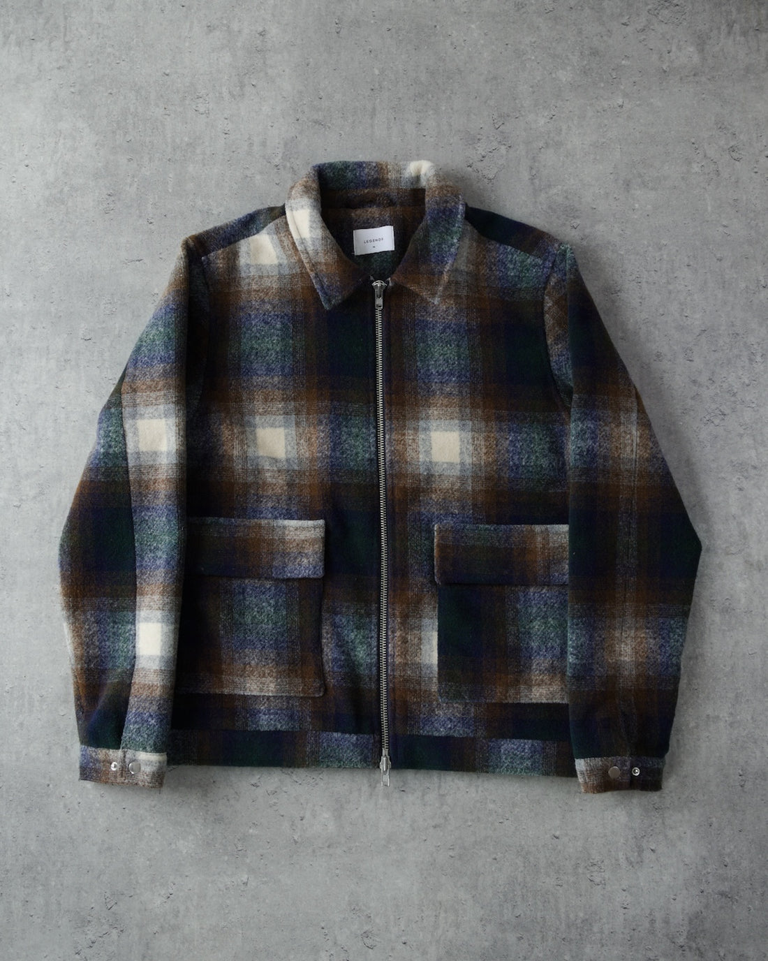 LEGENDS ORTEGA JACKET - BROWN CHECK | UNMARKET