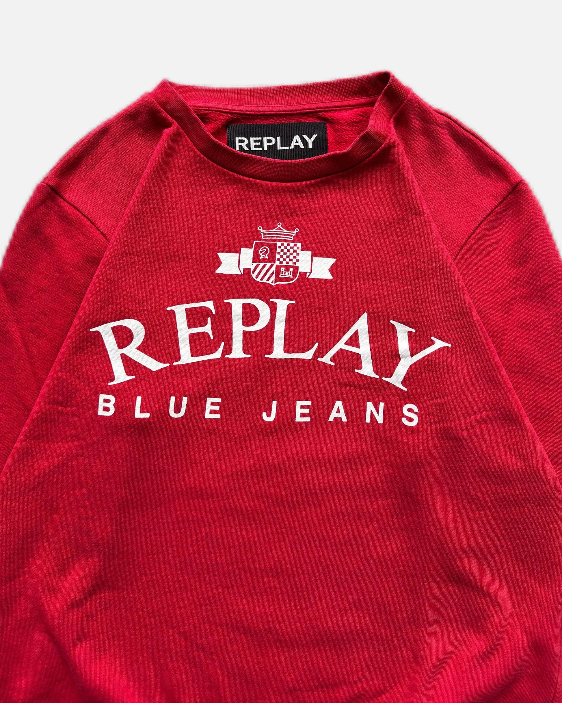 REPLAY LOGO CREWNECK