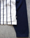 STUSSY STRIPED KNIT SHIRT - NAVY | UNMARKET