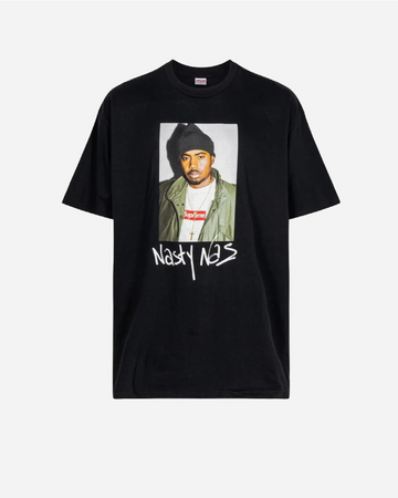 SUPREME NASTY NAS TSHIRT - BLACK - UNMARKET