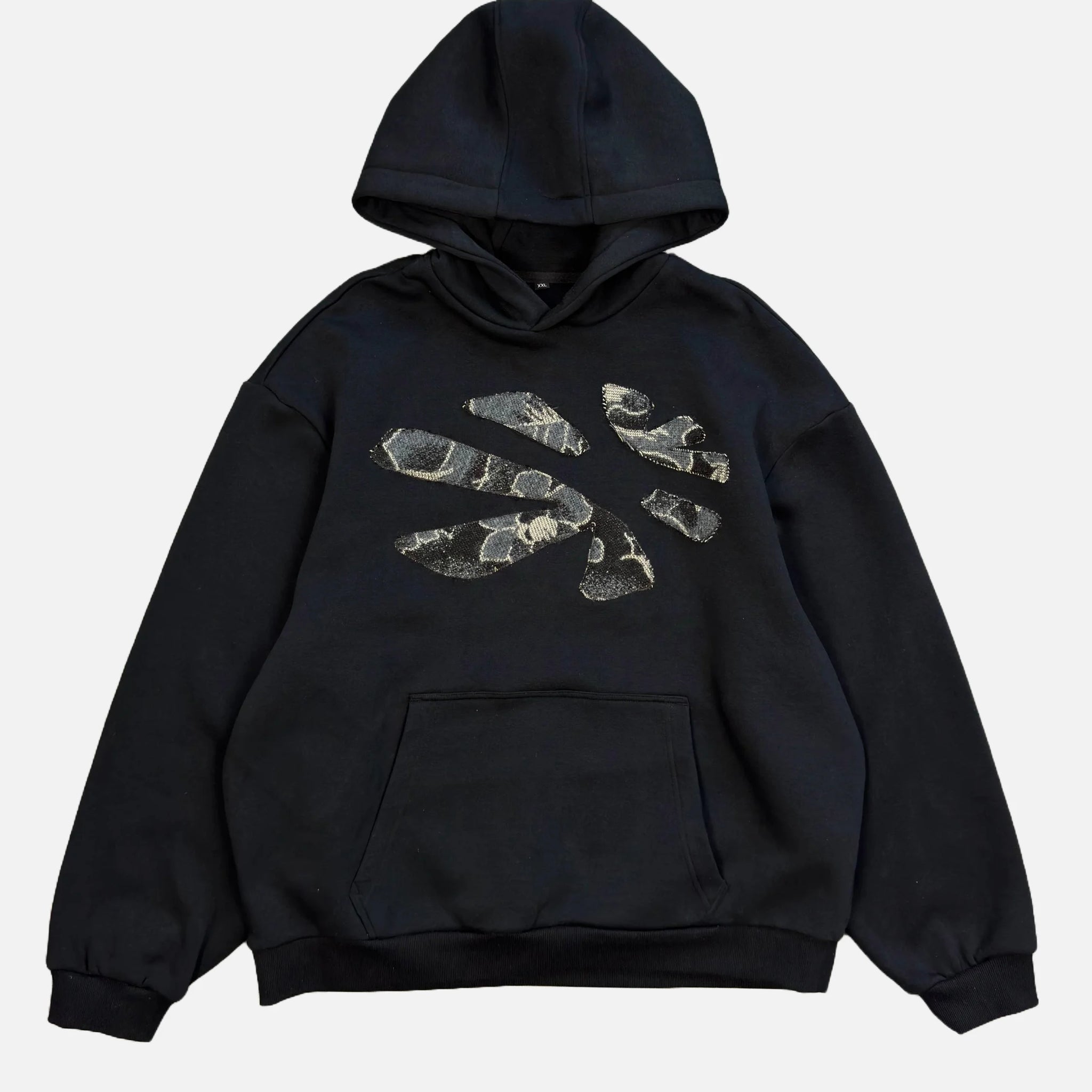 UNDEFINED ARCHIVES BLACK FLORAL HOODIE