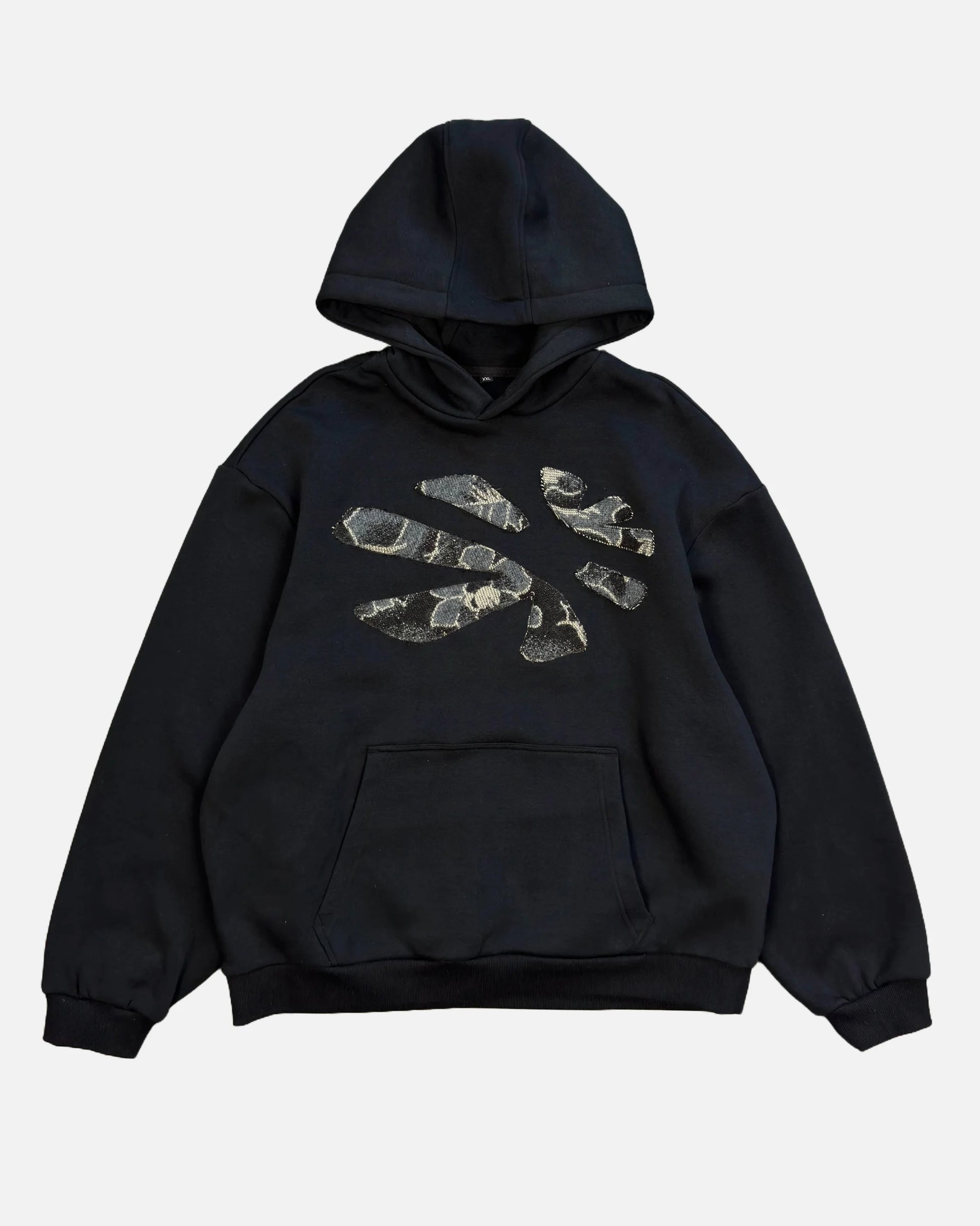 UNDEFINED ARCHIVES BLACK FLORAL HOODIE