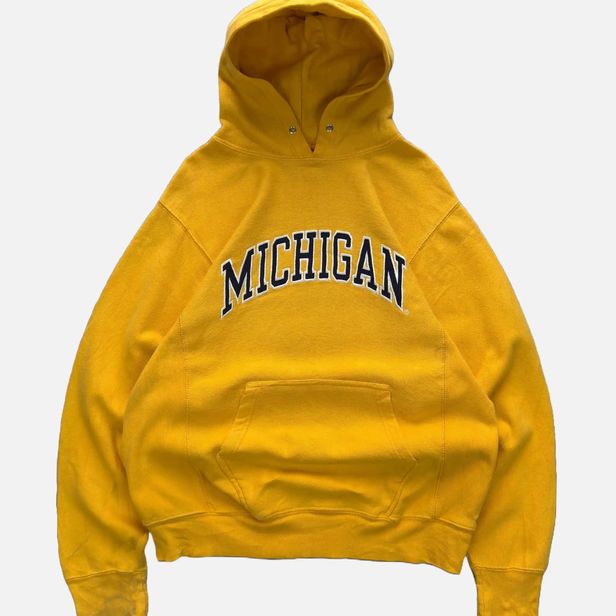 VINTAGE MICHIGAN MUSTARD HOODIE