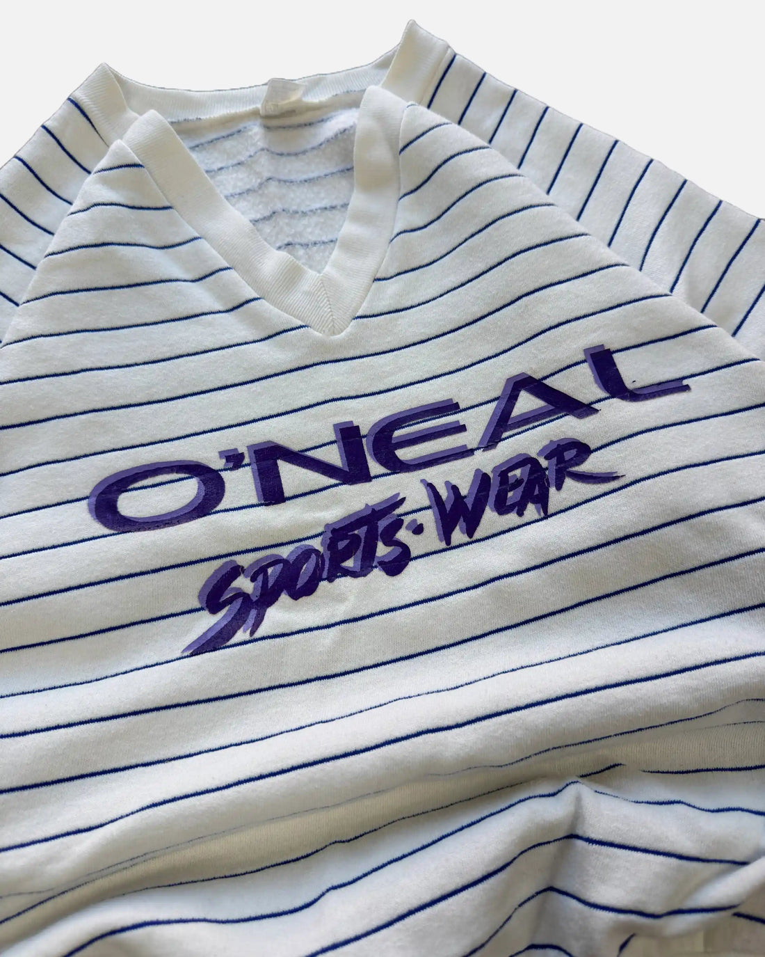 VINTAGE O'NEAL STRIPED VNECK