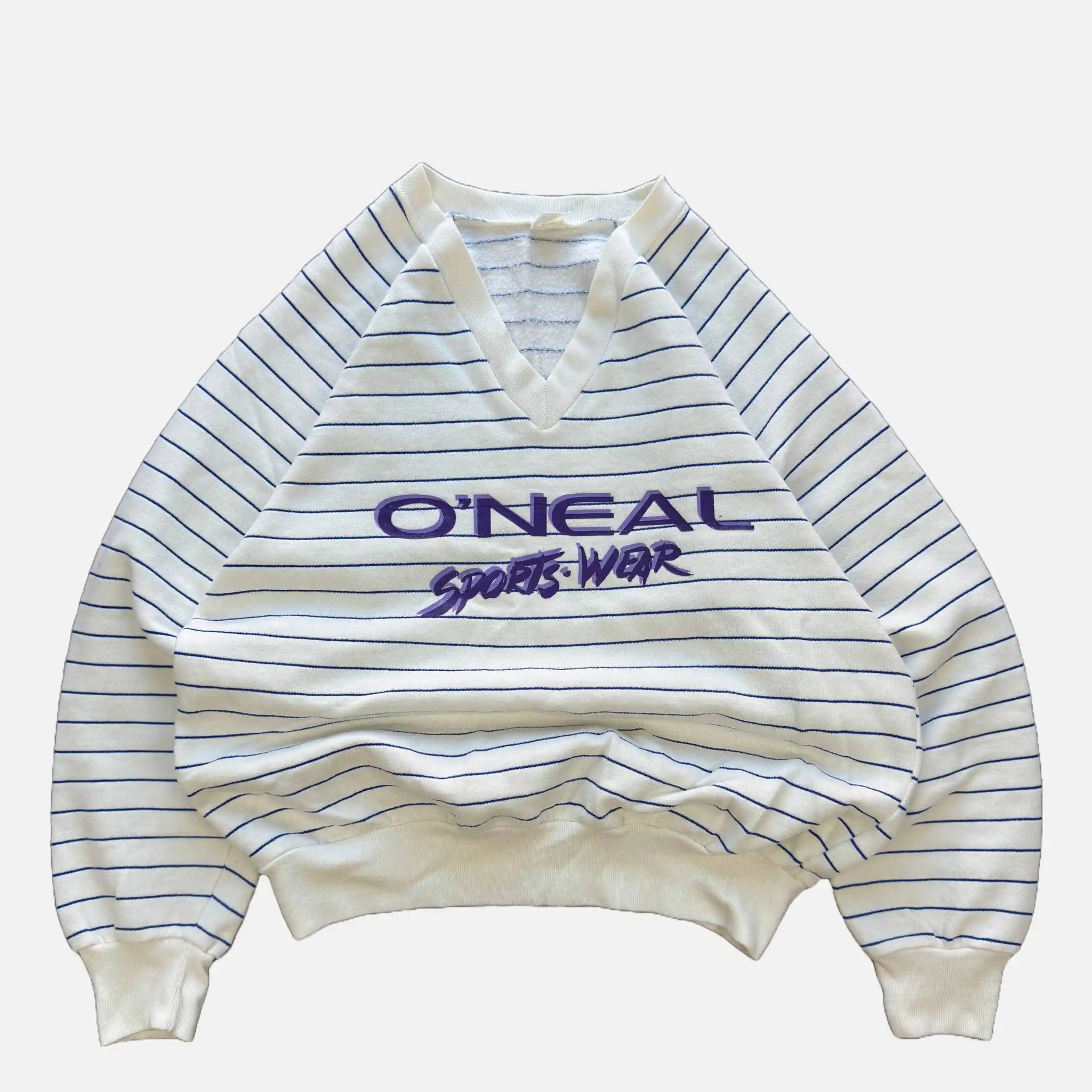 VINTAGE O'NEAL STRIPED VNECK