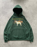 Vintage 1990s Hanes Hoodie from Northern California Irish Wolfhound Club in dark green