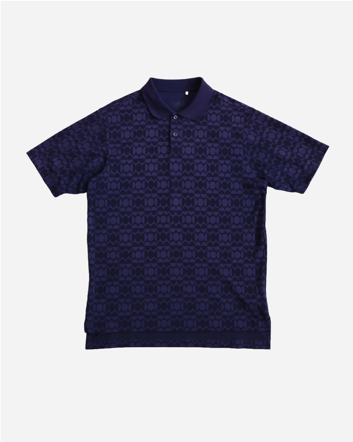 Vintage Adidas Jacquard Polo - Dark Blue | UNMARKET