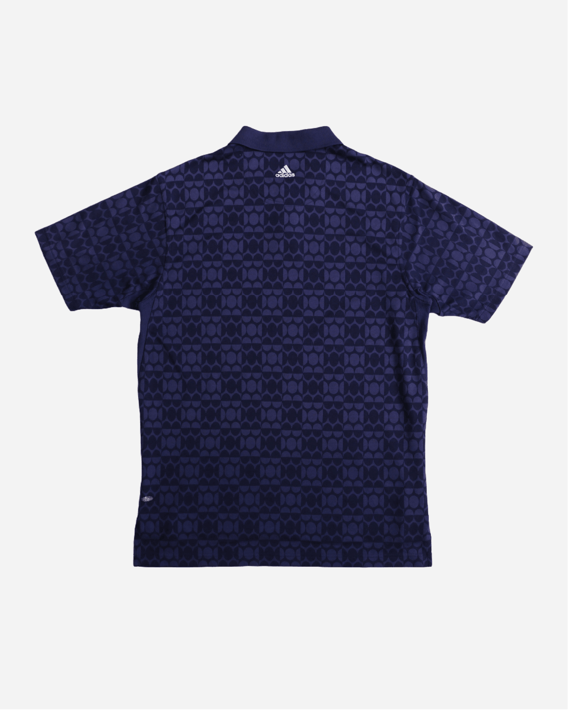 Vintage Adidas Jacquard Polo - Dark Blue | UNMARKET