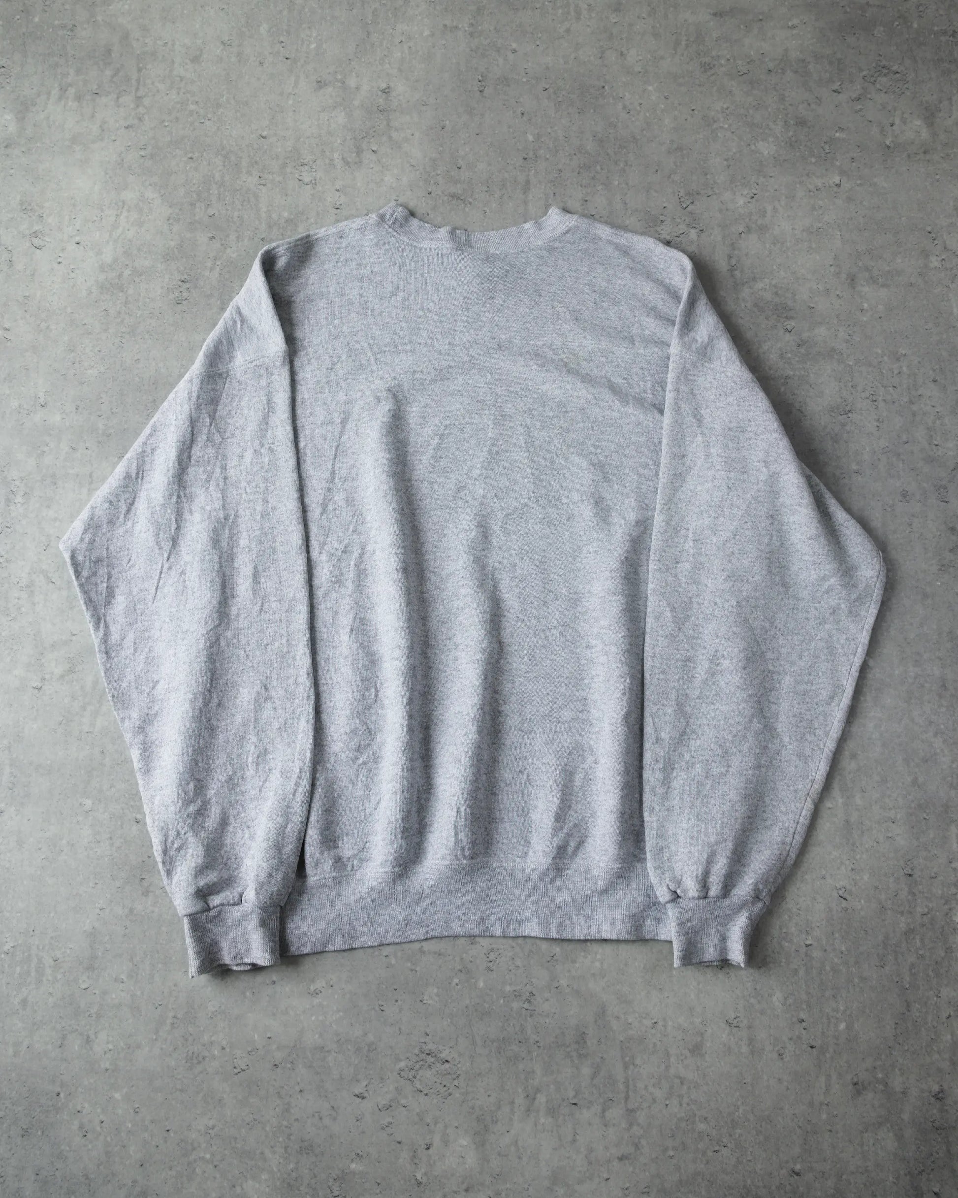 PLANET EARTH CREWNECK GREY - VINTAGE CREWNECK - VINTAGE SWEATSHIRT