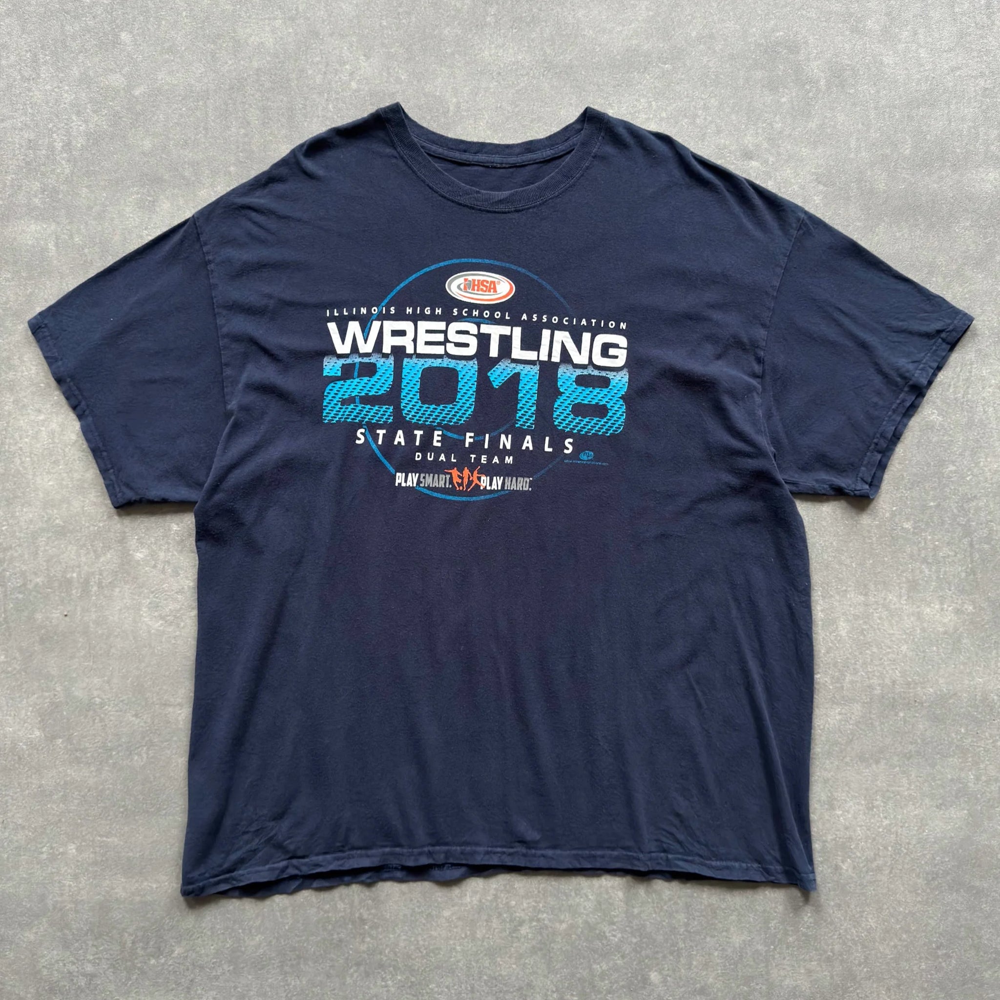 WRESTLING TEE - NAVY