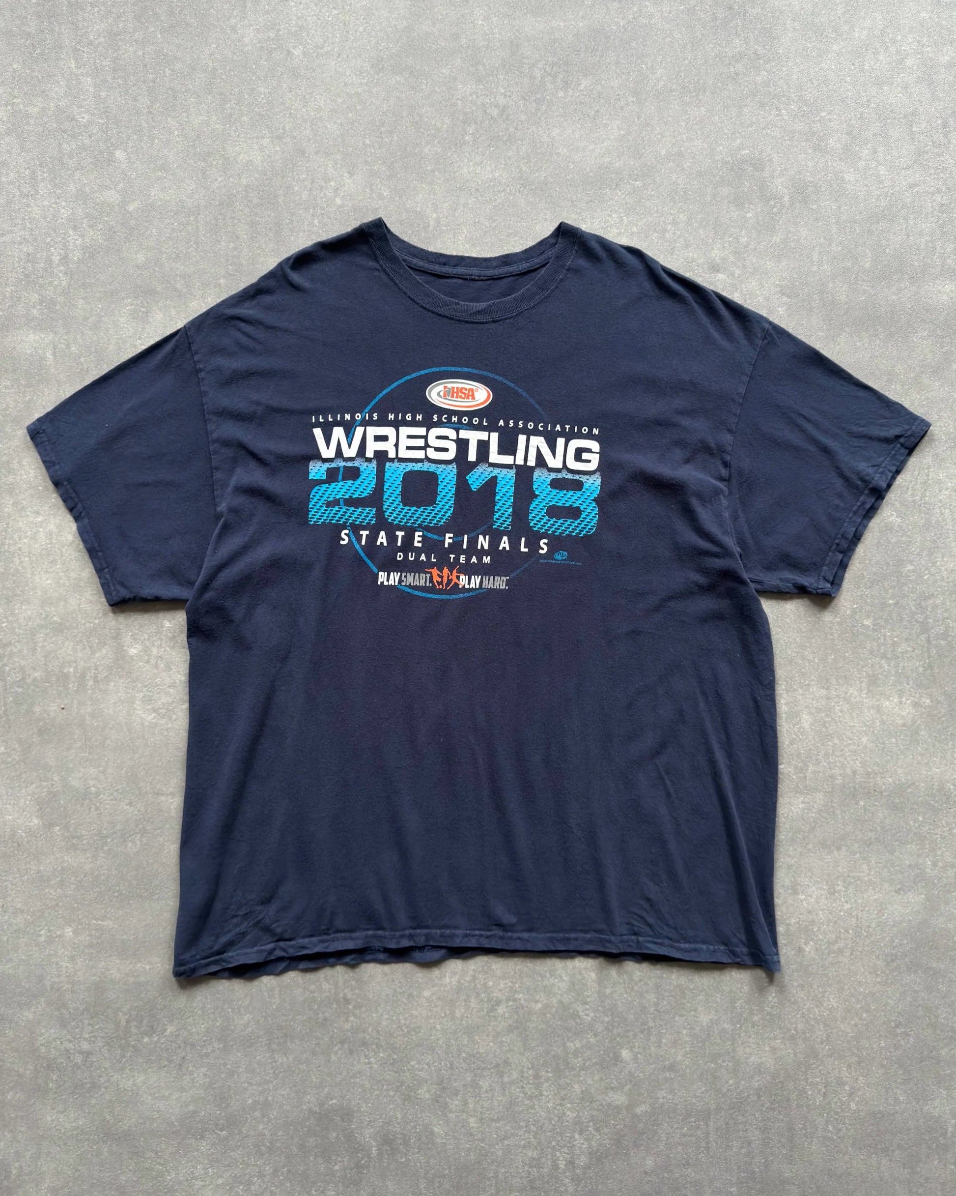 WRESTLING TEE - NAVY